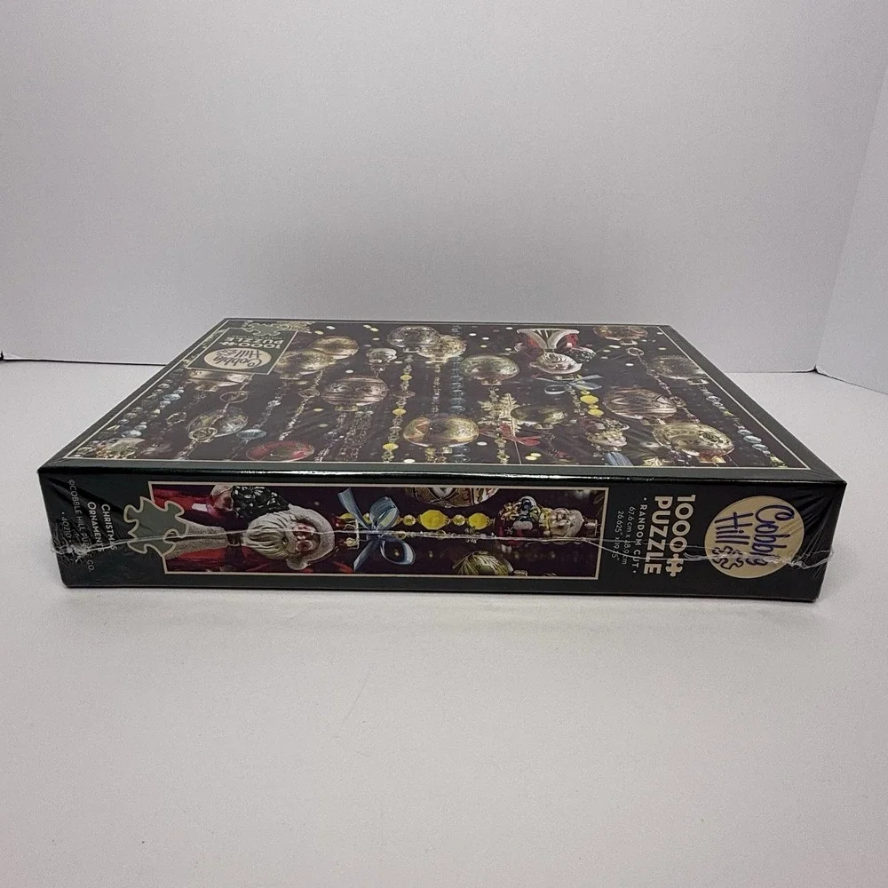 Cobble‎ Hill Christmas Ornaments 1000 Piece Puzzle With Poster Brand New Sealed
